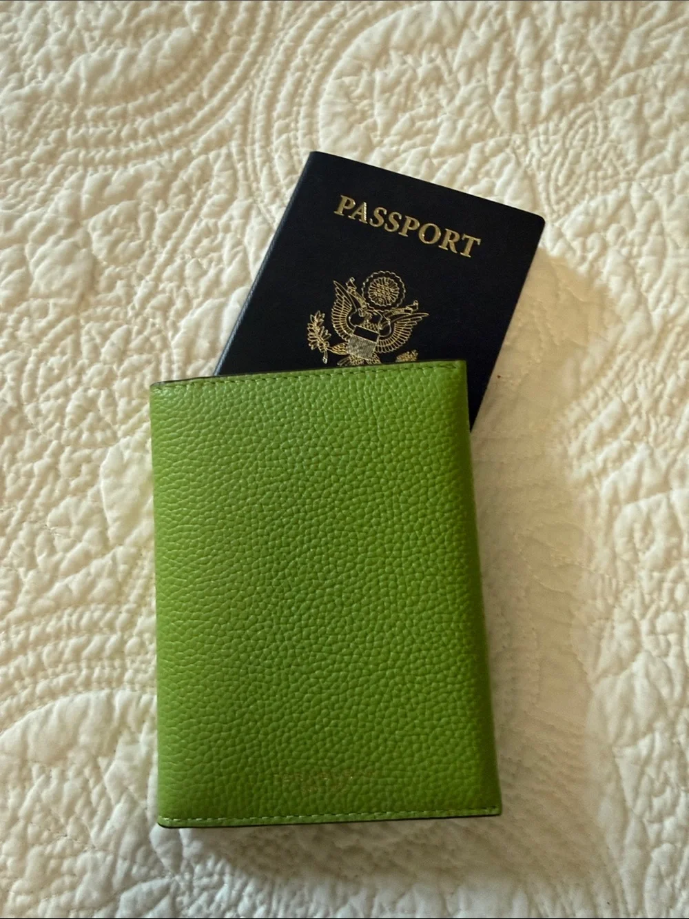 Tory Burch Pebbled Leather Passport Case & Luggage Set